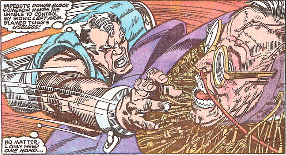 Figure 8 Cable notes his left arm as the bionic arm etc from XFactor 61