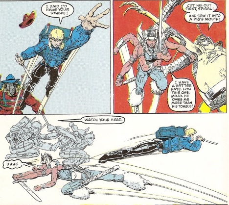 Hints of Spiral being aware of a past with Longshot from Longshot #6